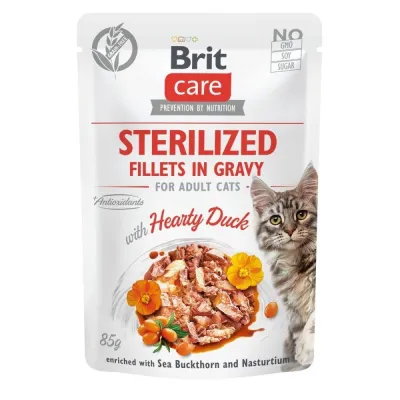 Brit Care Cat Sterilized ankka kastikkeessa 85 g, kuva 1 / 1