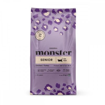 Monster Pet Food Monster Cat Original Senior kana-kalkkuna (6 kg)