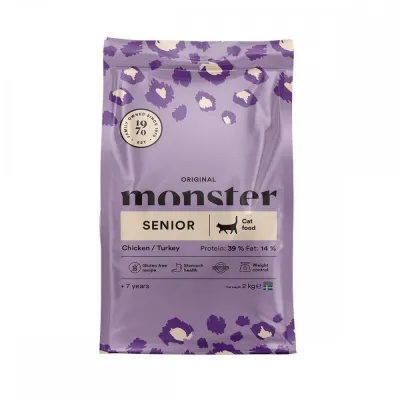 Monster Pet Food Monster Cat Original Senior kana-kalkkuna (2 kg), kuva 1 / 1