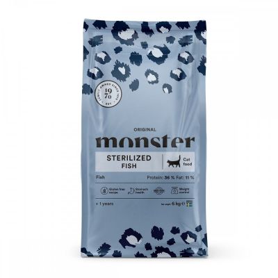 Monster Pet Food Monster Cat Original Sterilized, kala (6 kg)