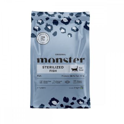 Monster Pet Food Monster Cat Original Sterilized, kala (2 kg)