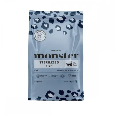 Monster Pet Food Monster Cat Original Sterilized, kala (2 kg), kuva 1 / 1