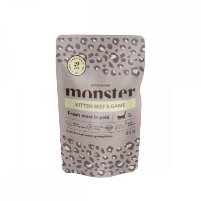 Monster Pet Food Monster Cat Kitten nauta-riista 85 g