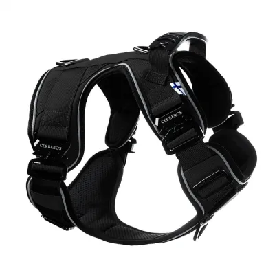 Cerberos Active koiran valjaat, Night Black (L)