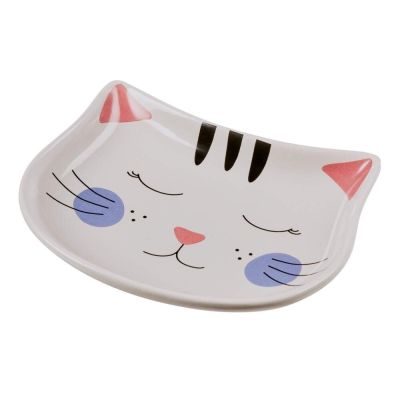 Basic CatFace keraaminen kissankuppi, harmaa