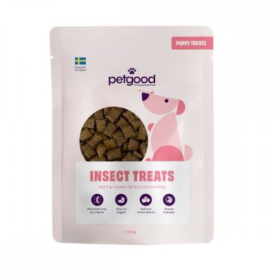 Petgood hyönteispohjainen koiranherkku pennuille 100 g