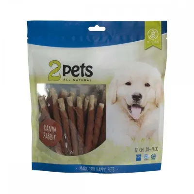 2pets Purutikut jäniksenlihalla 12 cm 30 kpl, kuva 1 / 1