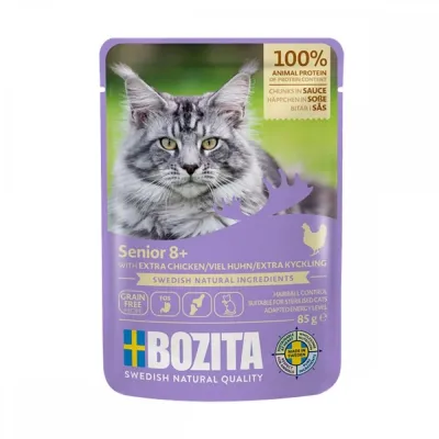 Bozita Senior 8+ kanaa kastikkeessa 85 g, kuva 1 / 1