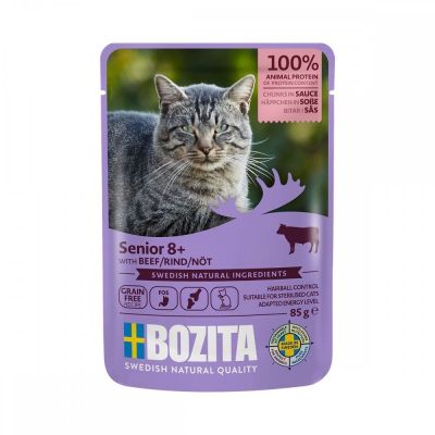 Bozita Senior 8+ nautaa kastikkeessa 85 g