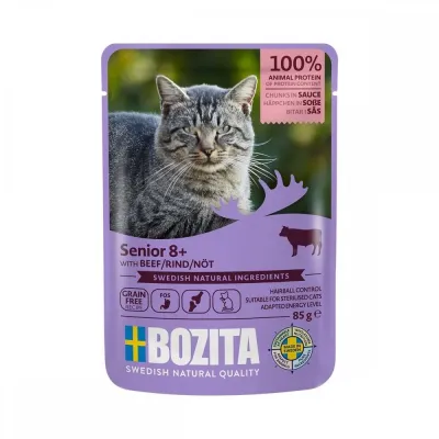 Bozita Senior 8+ nautaa kastikkeessa 85 g, kuva 1 / 1