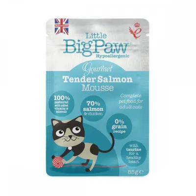 Little BigPaw Gourmet Atlantic Salmon Mousse 85g, kuva 1 / 1
