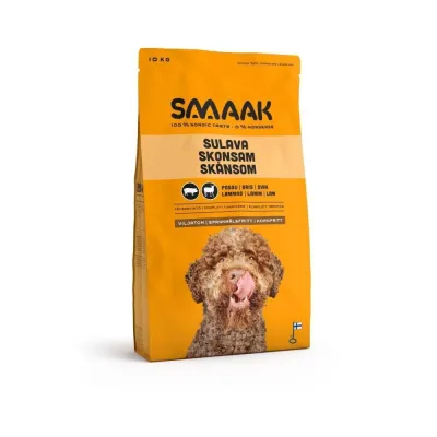SMAAK viljaton possu-lammas aikuiselle koiralle (10 kg), kuva 1 / 1