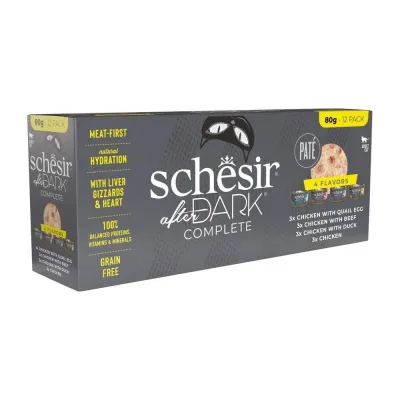 Schesir After Dark Pate Variety Pack 12 x 80 g, kuva 1 / 1