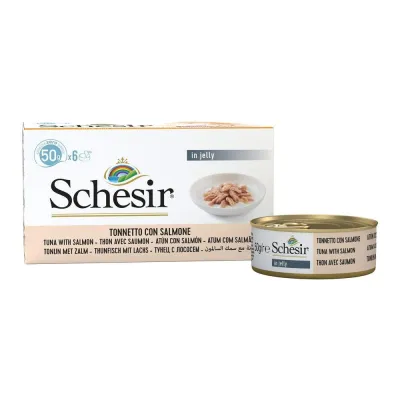Schesir Cat Blue Deluxe 6 x 50 g, kuva 1 / 1