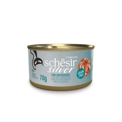 Schesir Silver tonnikala & makrilli liemessä 70 g, kuva 1 / 1