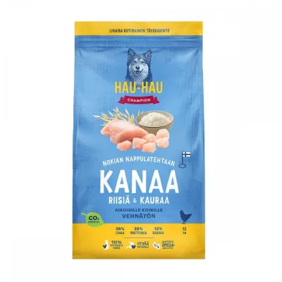 Hau-Hau Champion Kanaa, riisiä ja kauraa (6 kg), kuva 1 / 1