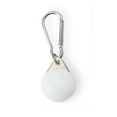 Active Canis vilkkuvalo karabiinilukolla (Valkoinen)