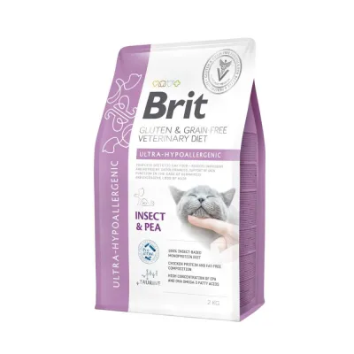 Brit Veterinary Diet Cat Grain Free Ultra Hypoallergenic Insect & Pea (2 kg), kuva 1 / 1