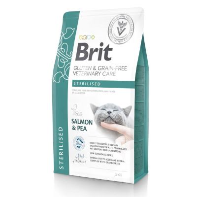 Brit Veterinary Diet Cat Grain Free Sterilised Salmon & Pea (2 kg)