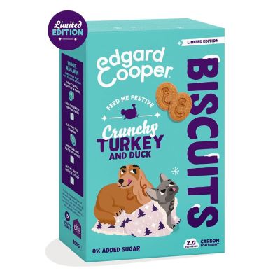 Edgard & Cooper Festive Ankka & Kalkkuna herkku koiralle 400g
