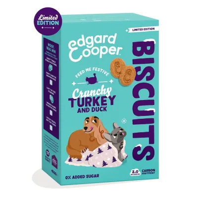 Edgard & Cooper Festive Ankka & Kalkkuna herkku koiralle 400g, kuva 1 / 1