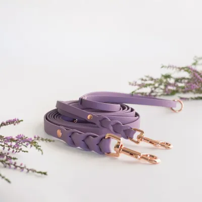 Tyylivoitto Braid hihna, mauve/ruusukulta (9mm x 200cm), kuva 1 / 1