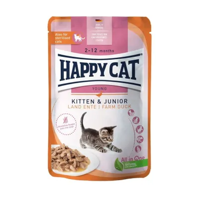 Happy Cat Kitten & Jr Farm Duck 85g, kuva 1 / 1