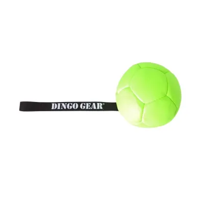 Dingo Gear synteettinen nahkapallo kahvalla 13 cm (Vihreä)