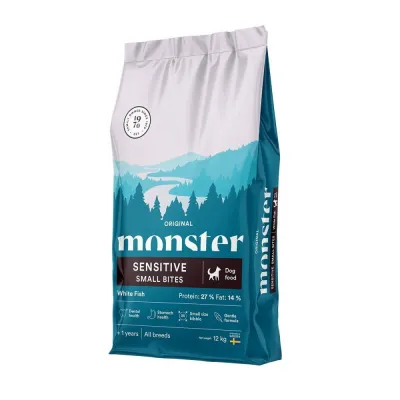 Monster Pet Food Monster Dog Original Sensitive White Fish Small bites (12 kg), kuva 1 / 1