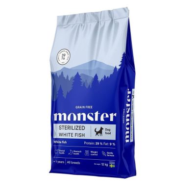 Monster Pet Food Monster Dog Original Grain Free Sterilised White Fish (12 kg)