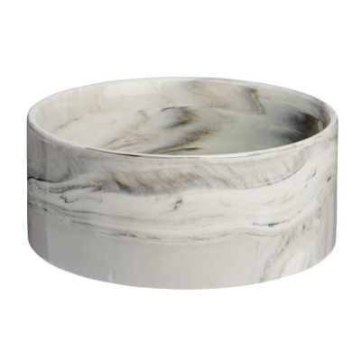 Keraaminen koirankuppi Basic Marble kermanvaalea (700 ml)
