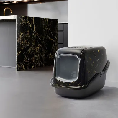 Kissanvessa Savic Nestor Marble, musta-marmori, kuva 1 / 1