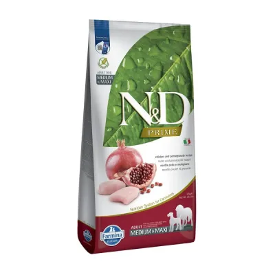 Farmina N&D Prime Dog Chicken & Pomegranate M/L 12 kg, kuva 1 / 1