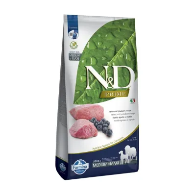 Farmina N&D Prime Dog Lamb & Blueberry M/L 12 kg (12 kg), kuva 1 / 1