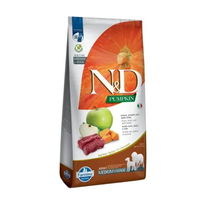Farmina N&D Pumpkin Dog Venison&Apple M/L 12kg (12 kg), kuva 1 / 1