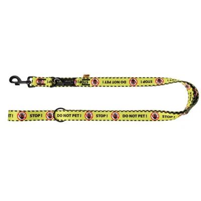 Dingo Gear Keltainen hihna Dingo Do Not Pet 220 cm