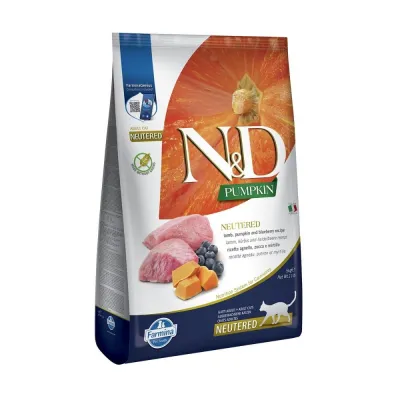 Farmina N&D Pumpkin Cat Lamb&Blue Neutered 5kg, kuva 1 / 1