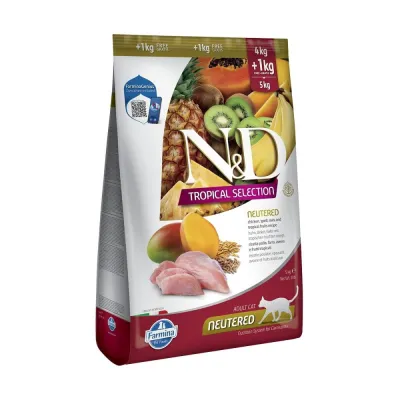 Farmina N&D Cat Tropical Chicken Neutered 5 kg, kuva 1 / 1