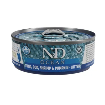 Farmina N&D Cat Ocean Tuna & Pumpkin Kitten 70 g, kuva 1 / 1