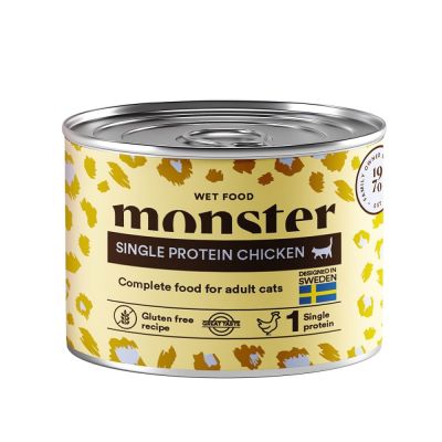Monster Pet Food Monster Cat Adult Single Protein Chicken 200 g