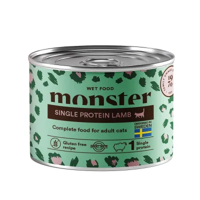 Monster Pet Food Monster Cat Adult Single Protein Lamb 200 g, kuva 1 / 1