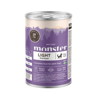 Monster Pet Food Monster Dog Adult Light & Sterilized 400g, kuva 1 / 1