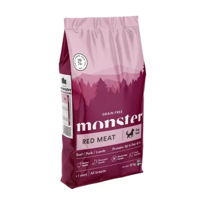 Monster Pet Food Monster Dog Grain Free Adult Red Meat (12 kg), kuva 1 / 1