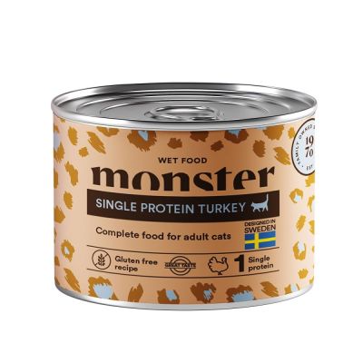 Monster Pet Food Monster Cat Adult Single Protein Turkey 200 g