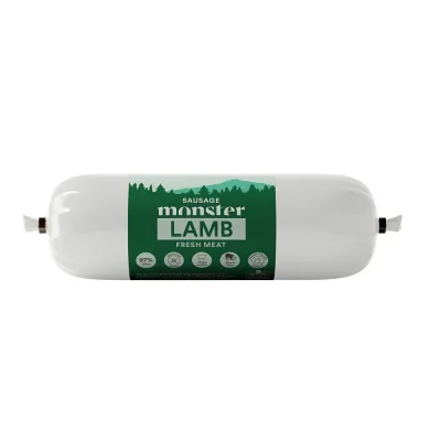 Monster Pet Food Koiran treenimakkara Monster, lammas (400 g), kuva 1 / 1