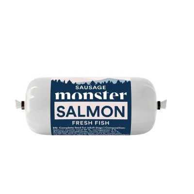 Monster Pet Food Treenimakkara Monster, lohi (80 g), kuva 1 / 1