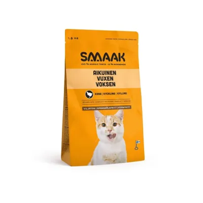 SMAAK viljaton kissanruoka, kana (1,5 kg), kuva 1 / 1