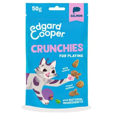 Edgard&Cooper Crunchies kissanherkku lohi-kana 50g, kuva 1 / 1