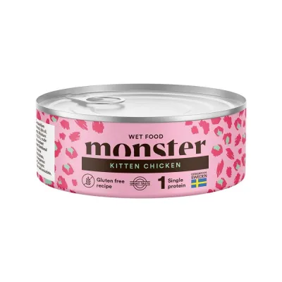 Monster Pet Food Monster Cat Kitten Chicken 100 g, kuva 1 / 1