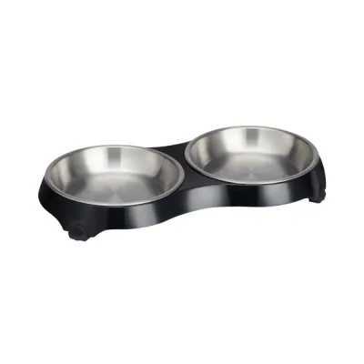 Tuplamelamiinikuppi Basic 4-Paw (Musta), kuva 1 / 1